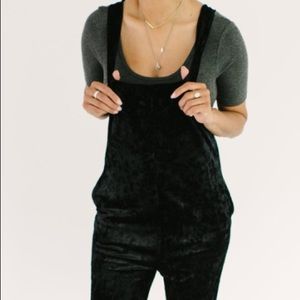 Smash+Tess holiday 2018 Velvet Coveralls/Large